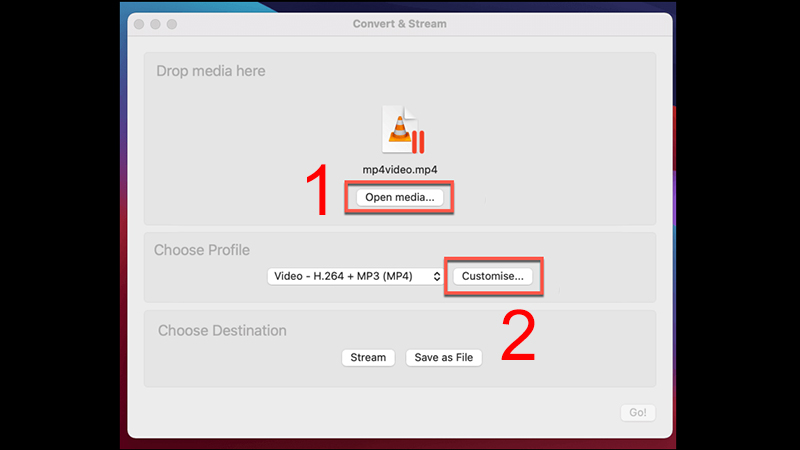 Chọn video v&agrave; nhấn Customise